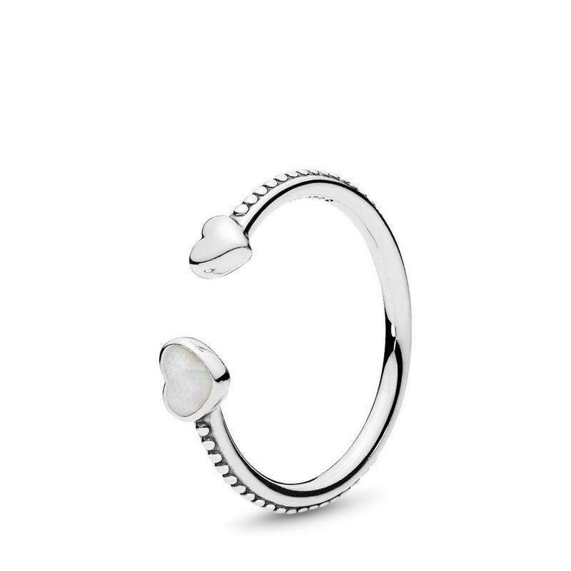 Pandora Australia Hearts of Love Stackable Ring - Sterling Silver | MTXILP091